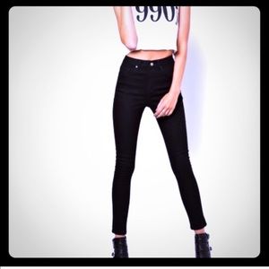 Super skinny black jeans