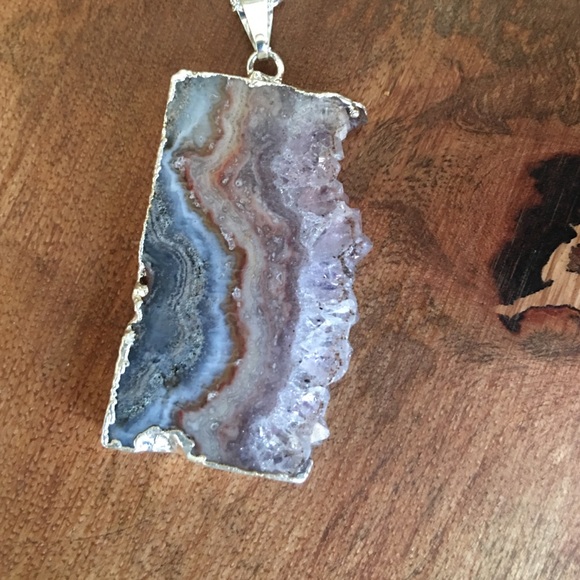 💜bundled amethyst pendant necklace - Picture 2 of 3