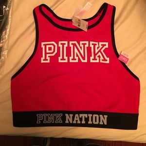 Pink nation sports bra