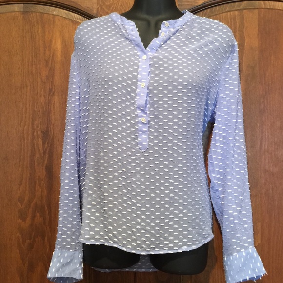 J. Crew Silk Dash-Dot Blouse