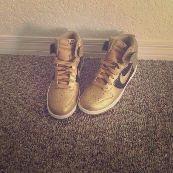 Gold & black Nike Dunks