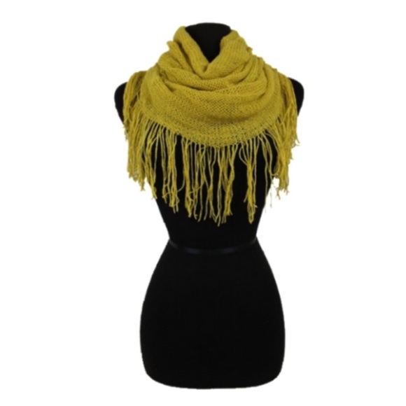 Boutique Accessories - 🆑LAST ONE! Yellow fringe two way scarf
