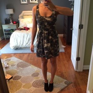 Sparkle & Fade cutout back grey shaded dress.