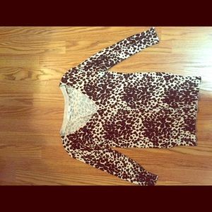 Cheetah print sweater from forever 21