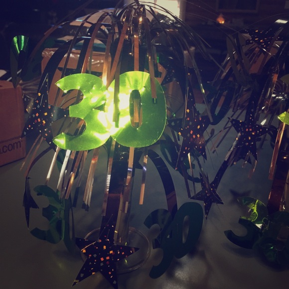 30th birthday table centerpieces