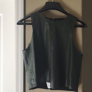 Zara Basic Leather Top