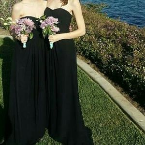 Black David's Bridal Bride's Maid Dress