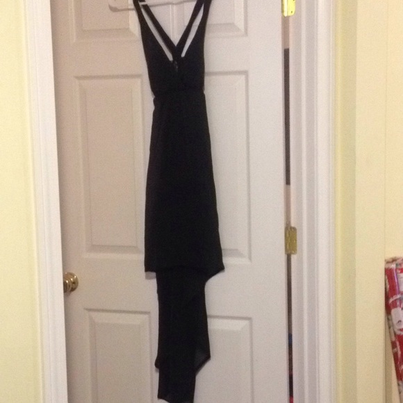 Black High-Low Dress