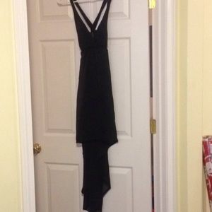 Black High-Low Dress