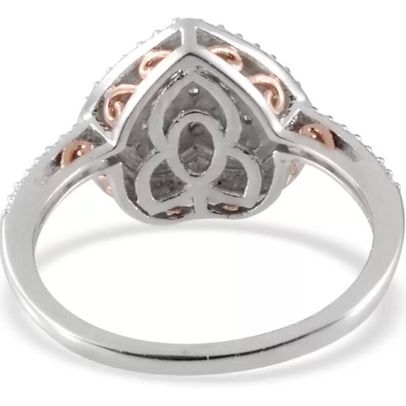 💕 Diamond Accent Ring in 14KRG Overlay - Picture 3 of 4