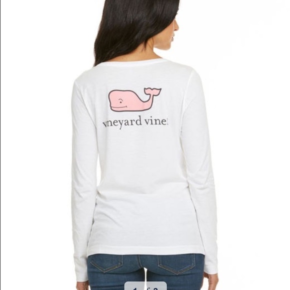 Vineyard Vines long Sleeve logo Tee