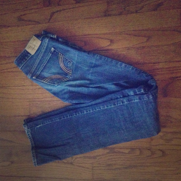 Regular length medium wash boot cut jean