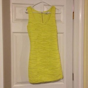 Neon yellow club dress