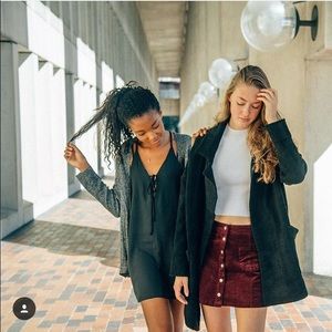 Brandy Melville maroon skirt