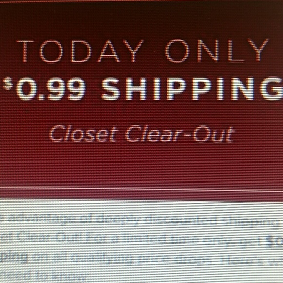 DISCOUNTED SHIPPING TODAY ONLY $0.99!!!