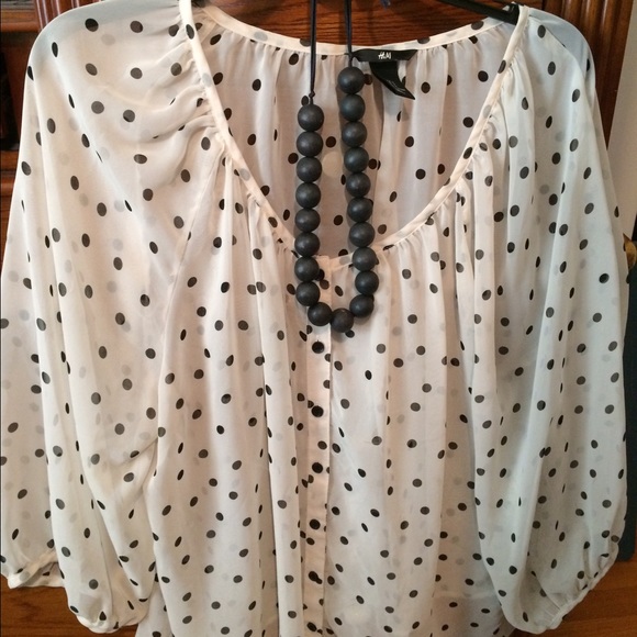 H&M polka dot top