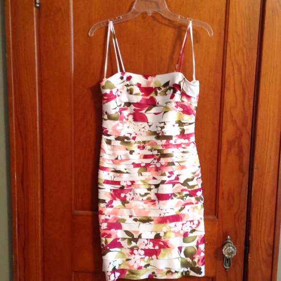 Floral bandage dress