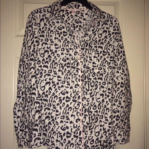 Victoria's Secret Leopard Cotten Pajamas / Pj Set