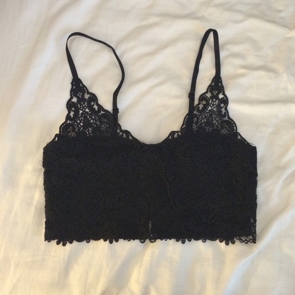 Black crop top! Gold Zippered back!