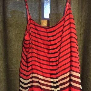 New York and company tunic stripe top