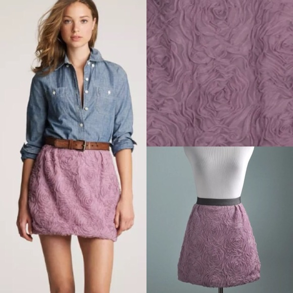 Floral Tulle Mini Rosette Bubble Skirt