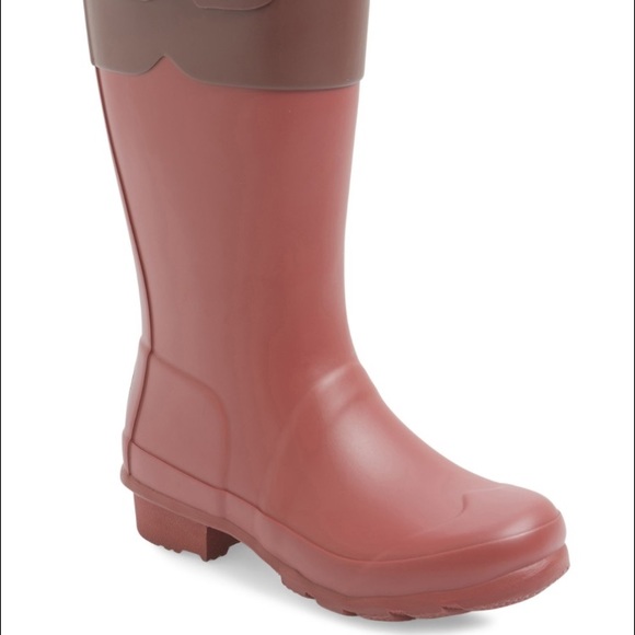 Purple Hunter Boots for girls size 4