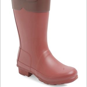 Purple Hunter Boots for girls size 4