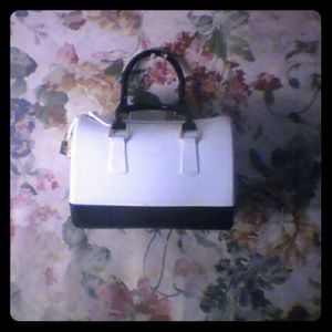 Black and white jelly purse