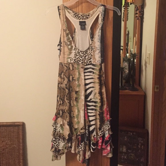 Daytrip Dresses & Skirts - Daytrip racerback animal print dress Sz M