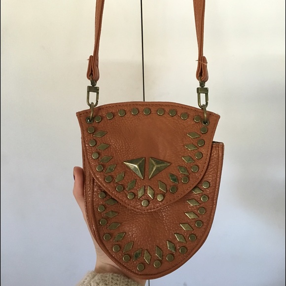 Super cute tannish-brown satchel from Free People.
