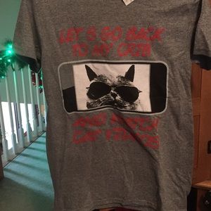 Cat videos t shirt.