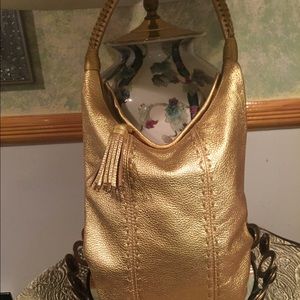 Fatto A Mano By Carlos Falchi gold color bag