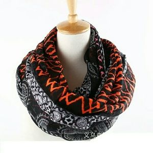 Ikat aztec print infinity scarf