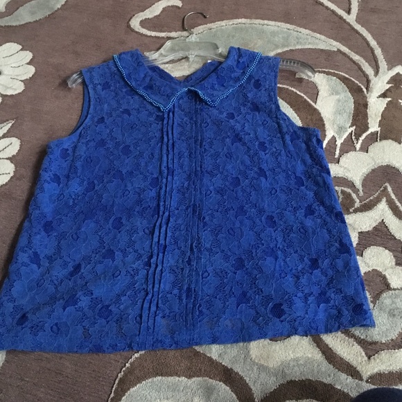Petter pan neckline Royal blue - Picture 1 of 2