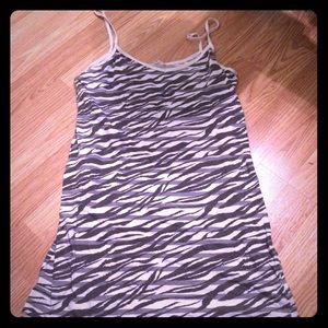 Zebra print tank top