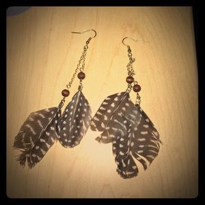 Feather earrings