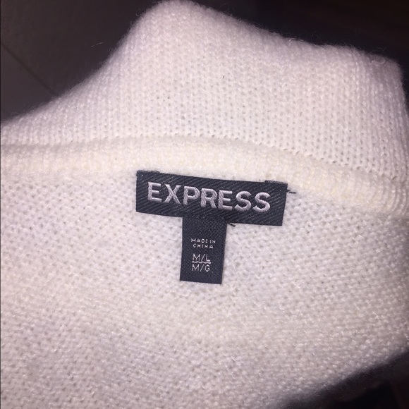 Nwot Cream colored M/L Express sweater - Picture 2 of 3