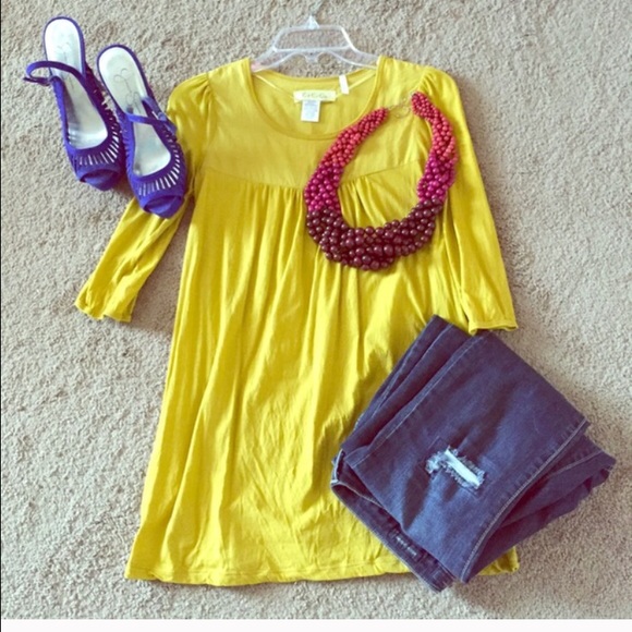 Long yellow top/tunic
