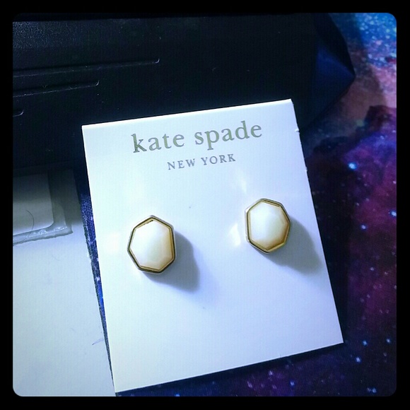 NWOT Kate spade Earrings White stone