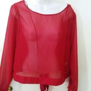 Red blouse
