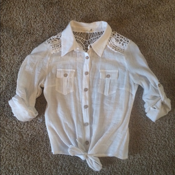 Button up crop top