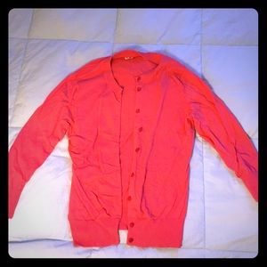 MOVING SALE 🎉 J. Crew 3/4 sleeve coral cardigan