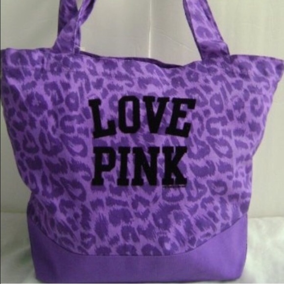 "Love Pink" Purple Victoria Secret Tote