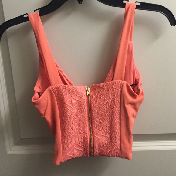 Orange BEBE crop top - Picture 2 of 3