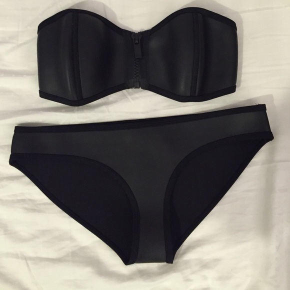 Matte black Triangl bathing suit