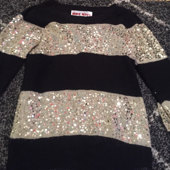 Gold and black sweater