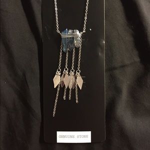 Lovesick silver and blue necklace