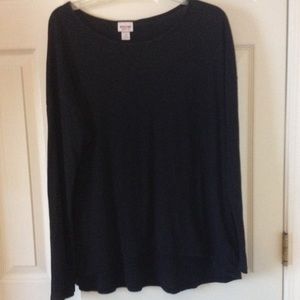 Black Long Sleeve Top