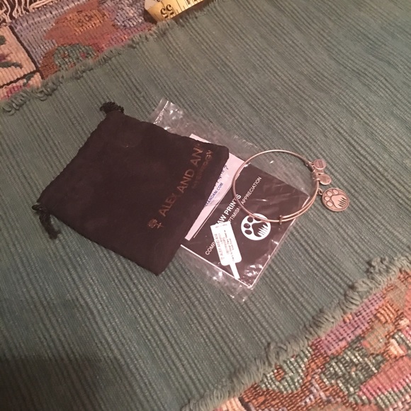 Alex/Ani/Paw Prints/Rafaelian Silver Finish/Bangle - Picture 3 of 4