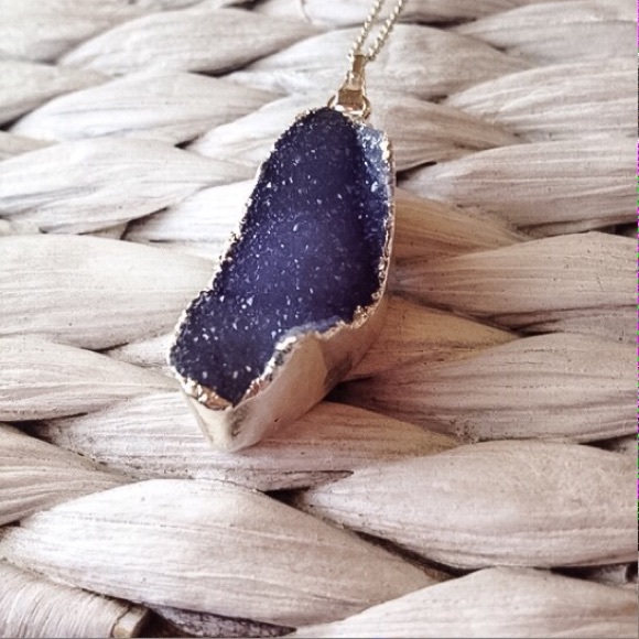 Sale Stone Jewelry Agate Pendant Dipped in Silver